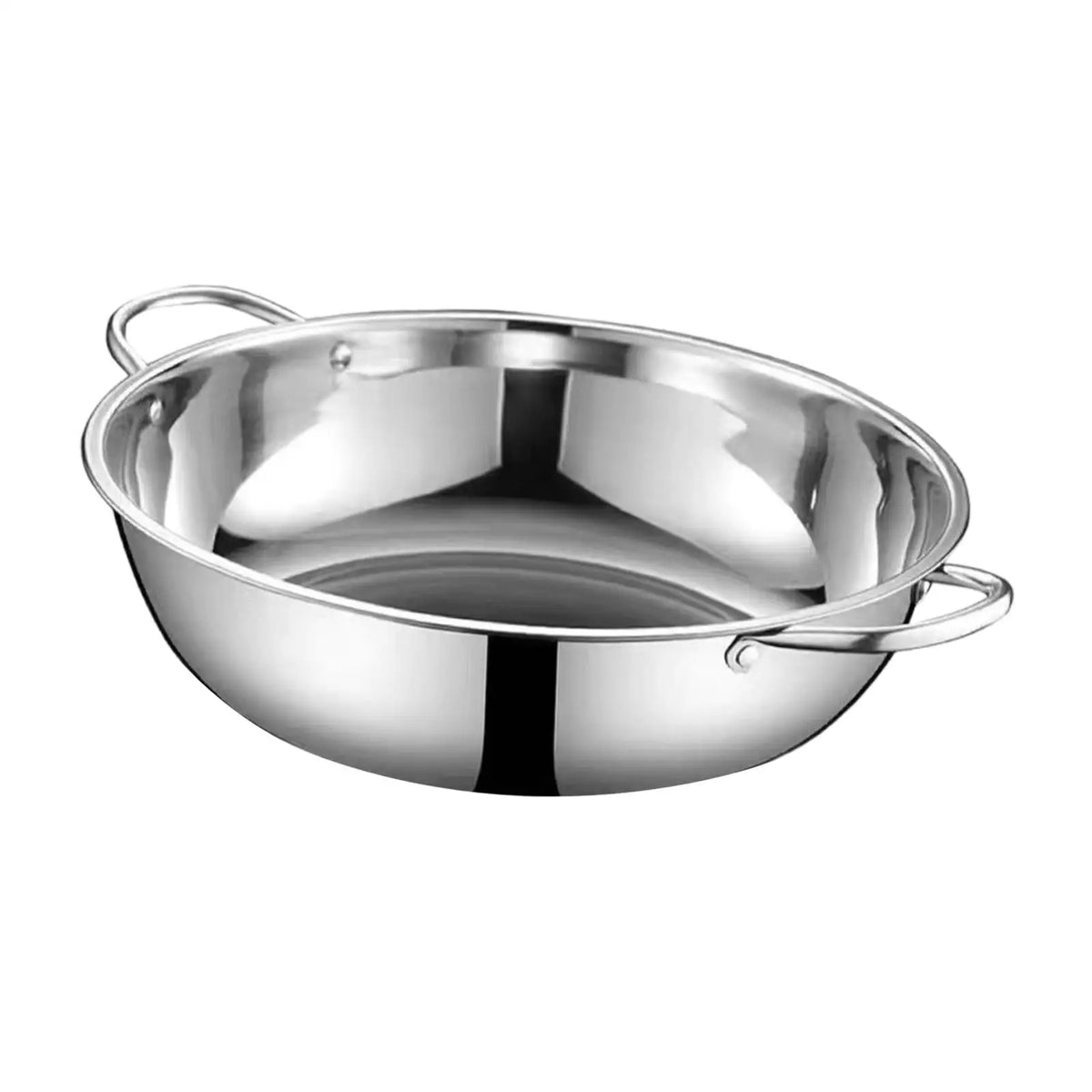 Nonstick Stainless Steel Hot Pot with Divider Two Flavor Soup Pot Kitchen Cooking Pot for Electric Induction Cooker Home