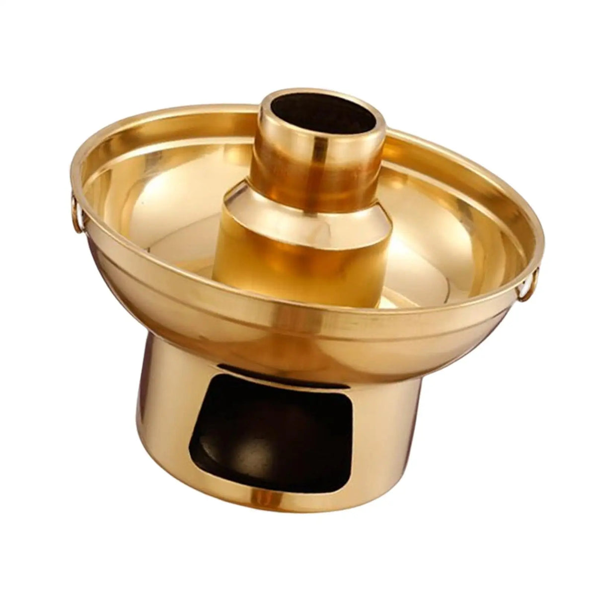 Chinese Small Hot Pot Camping Outdoor Pot Cookware Thick Material Easy to Clean Household with Handles Round Old Beijing Hotpot